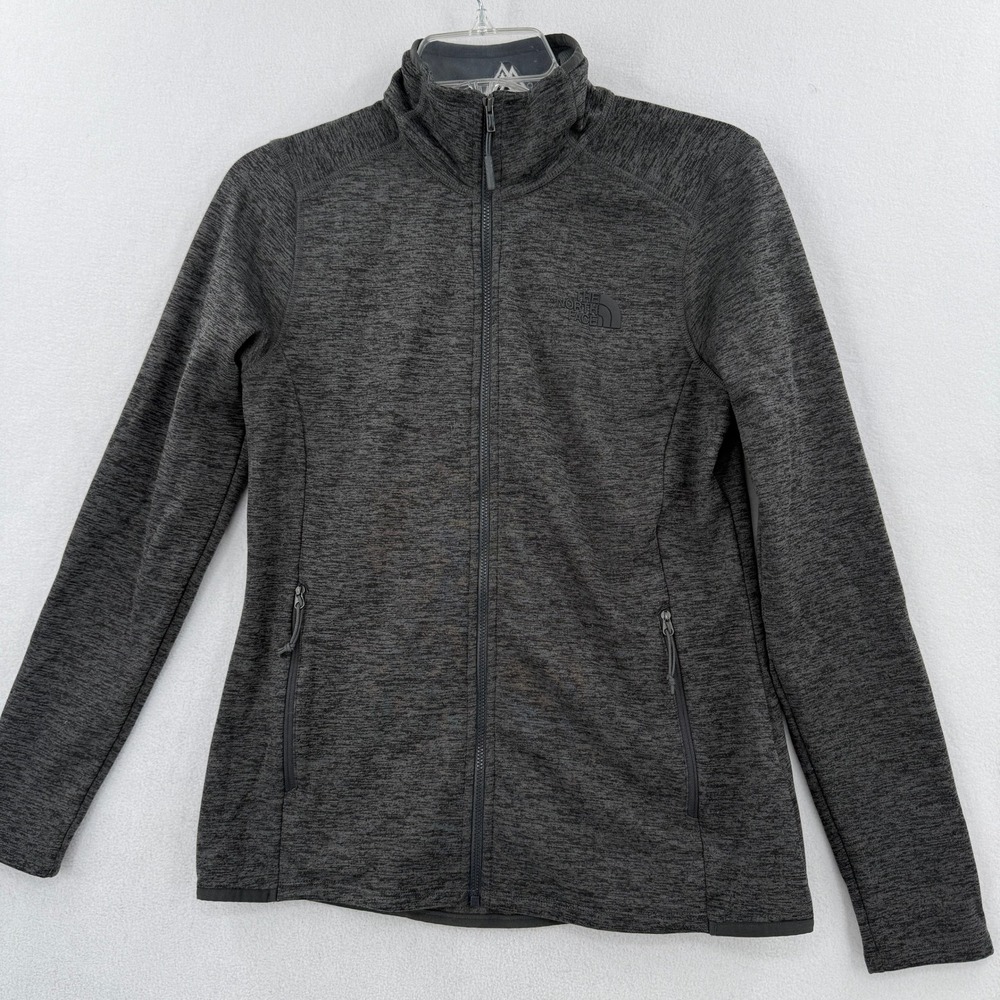 The North Face Jacket Skyline Full Zip Fleece Womens Small Gray Prism NF0A47F6